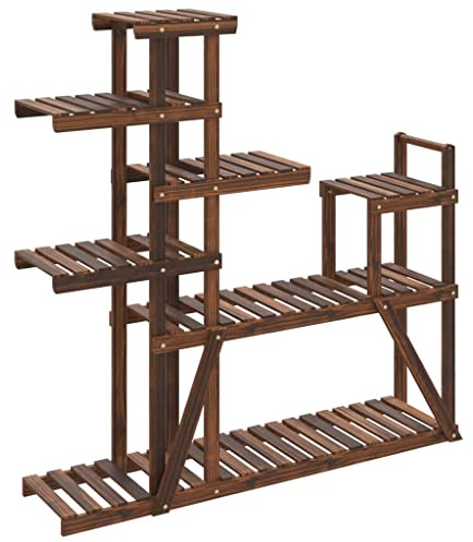 vidaXL Blumenständer 110x25x111 cm Massivholz Tanne