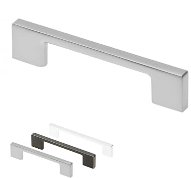 Gedotec Möbelgriff aus Vollmetall Silber matt mit BA 320 mm | Griffe für Küchenschränke inkl. Befestigungsmaterial | PALERMO | Möbelgriffe | Türgriffe für Schränke - Schrankgriffe
