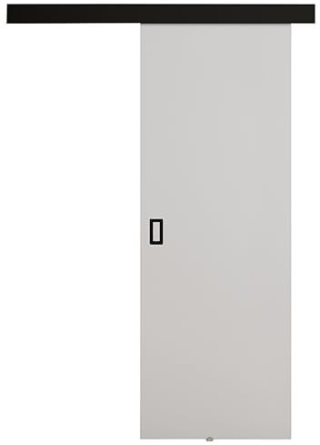KIER FURNITURE Schiebetür Komplettset WERDI 70 - Innentüren Komplettset - Wohnzimmer Schiebetür - Modern Schiebetüren - Sliding Door - Tür Schwarz 76x205x1,6 cm
