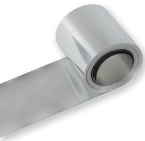 RINGGLO Feuille de Zinc de Haute pureté, Largeur 150 mm, Plaque de Feuille de Zinc Pur, Rouleau de Peau de Zinc, Bande de Feuille métallique pour Laboratoire Scientifique,0.2X150MM