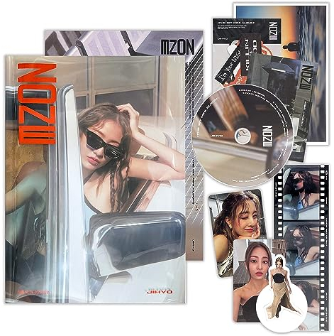 JIHYO - 1st Mini Album [ZONE] (Z Ver.) Photobook + CD-R + Photocard + Message Postcard + Interview Minibook + Bookmark + Lyrics Sticker Pack + Folded Poster + Photo Film + Poster + 2 Extra Photocards