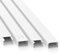 CILSON CLSK-100060: Kabelkanal, 100x60 mm, 1x 2 m Länge, Weiß, robuste Verarbeitung, einfache Installation, optimale Kabelführung, mit Bodenlochung