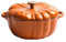 CARXS Cocotte en Fonte émaillée en Forme de Citrouille avec Couvercle, cocotte antiadhésive de 7.9 Pouces pour Toutes Les Sources de Chaleur