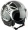 G-MAC Metro Evo Jet Open Face Retro Classic ECE 2206 Motorcycle Scooter Helmet (London Dark, M)