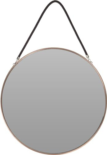 Koopman International B.V. Spiegel Wandspiegel Badspiegel Garderobe Dekospiegel Róse-Gold farbend 38cm A710