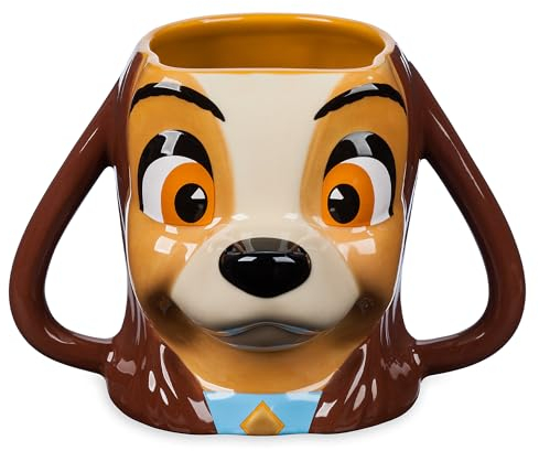 Disney Store Tasse sculptée de table Lady and the Tramp, cadeau de pendaison de crémaillère, femmes et enfants