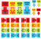 500pcs Sign Here Stickers, Arrow Labels Stickers Adhesive Sign Here Tabs Sign Post Here Flags for Documents Notebooks Home Office School Supplies (4 Colors)