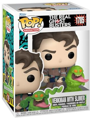 Funko Pop! & Buddy: The Real Ghostbusters - Dr. Peter Venkman mit Slimer - Vinyl-Sammelfigur - Geschenkidee - Offizielle Handelswaren - Spielzeug Für Kinder und Erwachsene - Cartoons Fans