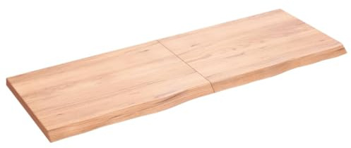 Homvdxl Rustikales Eichenregal, schwebendes Regal, 140 x 50 cm, Holzregal, Wandmontage, Ausstellungsregal, Bauernhaus, Vintage-Wanddekoration für Wohnzimmer, Schlafzimmer, Küche
