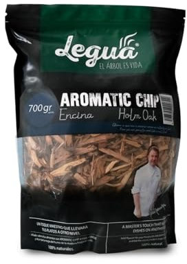 Legua virutas de encina para ahumar