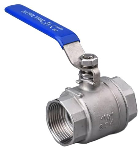 RAMBEX Vanne À Boisseau Sphérique Mâle À Femelle en Acier Inoxydable 304, 1/4 3/8 1/2 3/4 1 1-1/4 1-1/2 2 Interrupteur De Vanne De Conduite d'eau en Deux Pièces, 1 Pièce(3/8)
