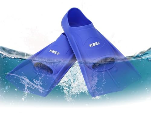 Aletas de natación, aletas de natación ligeras de pie completo, aletas de esnórquel abiertas para viajes, buceo, entrenamiento de natación, aletas de natación para niños y adultos