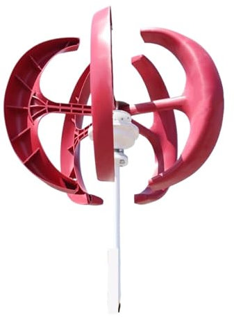 MEIVIYA 5000W Home Low Noise Wind Power Turbine Elektrischer nerator 5KW 12V 24V Vertikale Windmühle(Rood,12V)