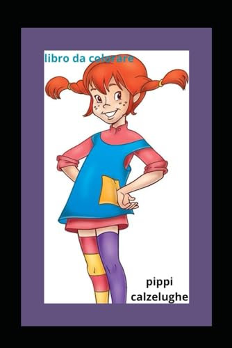 Libro da colorare Pippi Calzelunghe
