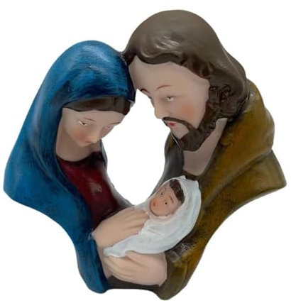 QWFVHJ Weihnachtskrippe, Weihnachtskrippe, Weihnachtsdekoration, for drinnen und draußen, for Zuhause, Weihnachtskrippe, Heimdekoration, religiöse Heilige Familie