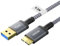 Kiuet USB3.0 Micro B Cable 0.5M, USB3.0A to Micro B 5Gbps External Hard Drive Cable Braid Compatible,WD Element, Seagate Expansion, LaCie Rugged,Galaxy S5 Note 3, Camera etc