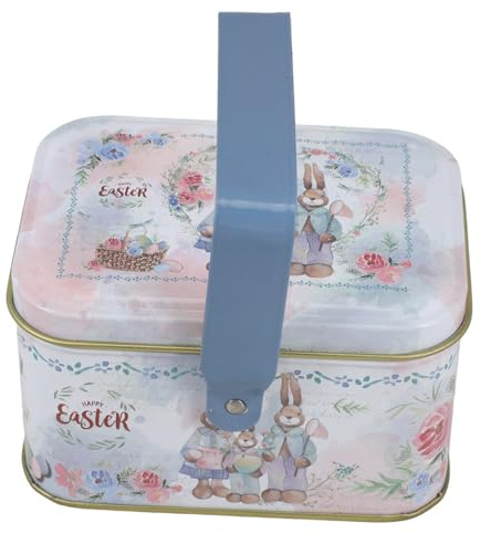 IMIKEYA Niedliche Keksdose Aus Weißblech Zur Aufbewahrung Von Süßigkeiten Ostergeschenkbox Mit Deckel Für Süßigkeiten Und Schokolade