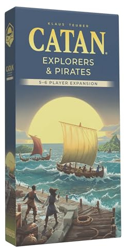 CATAN Explorers & Pirates – Erweiterung für 5–6 Spieler, 6. Ausgabe, Brettspiel, ab 12 Jahren, 5–6 Spieler, 60 Minuten Spieldauer