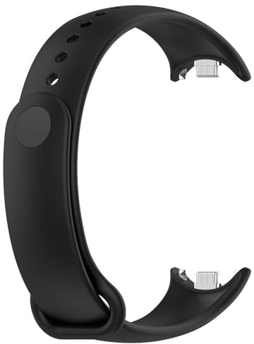 IRFKR Pulsera de goma para Mi Band 8 Correa NFC accesorios deporte reloj inteligente pulsera Pulseira Correa Xiaomi MiBand 8 Correa correas de reloj(Black)