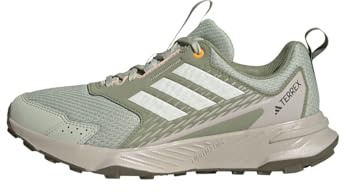 adidas Damen Terrex Tracefinder 2 Trail Running Shoes, Halo Green/Off White/Lucid Tangerine, 40 EU