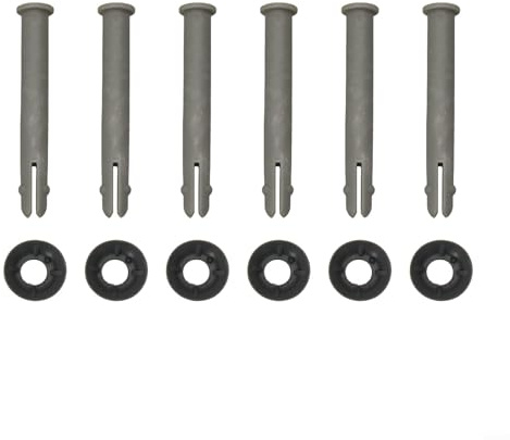 Jonikuper Ersatz-Gelenkstift & Gummidichtung Stahl Pool Ersatzstift Dichtungssatz P61759 80 mm lang Kunststoff Pool Connector Pin Teile Grau 6 Sets