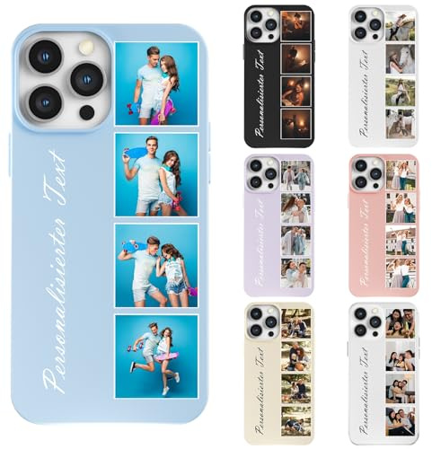 YDHMZH Personalisierte hülle für iPhone 16 mit Bild Foto Text Selbst gestalten für individuelle TPU Mehrfarbig Hülle,Personalisiert Hülle mit Eigenem Bild Foto Schutzhülle