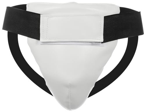 Balacoo Protecteur Aine Professionnel pour Coquille Résistante à Usure PU pour Boxe Taekwondo Arts Martiaux Design Respirant