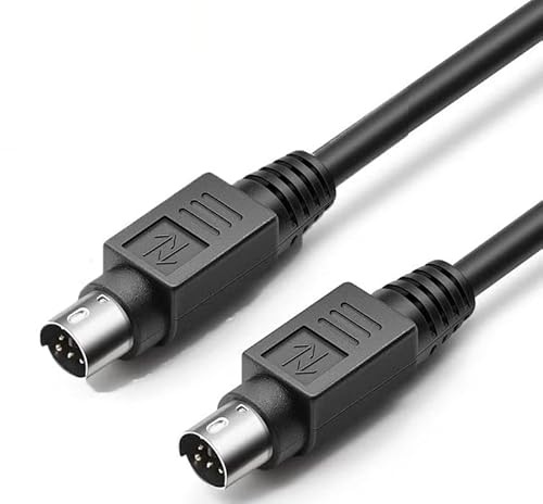 Panlouting PS/2 Verlängerungskabel Mini DIN 6-Polig Männlich-Männlich 28AWG 100cm für PC Maus Tastatur Scanner Lautsprecher