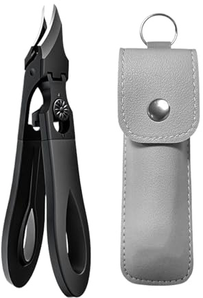 Schräge Nagelknipser Edelstahl Dicke Eingewachsene Fingernägel | Schräger Fingernagelknipser Mit Weiter Maulöffnung Schneider Trimmer Anti-Spritz Pflege Für Tägliche Pediküre Maniküre Zu