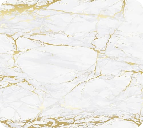 Multi-Platte Mod. Marmor Gold, 3in1 Küchenbrett, Spritzschutz, Herdabdeckplatte, Schneidebrett, Glas, 56 x 50 cm