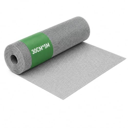 Drahtgitter Feinmaschig 5m x 30cm Metallgitter - Edelstahl Volierendraht | Edelstahlgitter Maschendraht 304 Edelstahl Drahtgewebe Edelstahlgewebe Drahtgitter für Belüftung