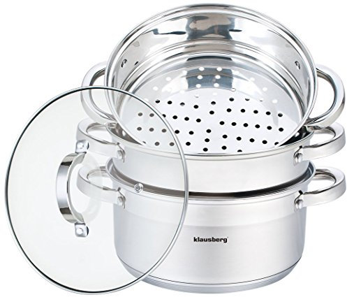Klausberg Kochtopf, Edelstahl, Silber, One Size