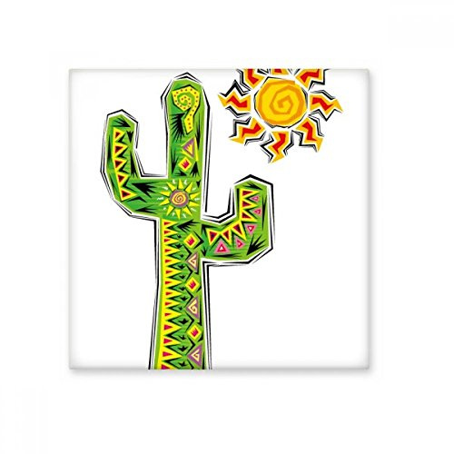 Verde dipinta a mano cactus Messico cultura elemento Bisque piastrelle in ceramica per decorazione cucina bagno decorazione piastrelle di ceramica piastrelle da parete, sku00162110f12566-L