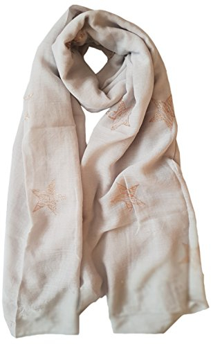 GlamLondon Damen Schal L Gr. L, Z-grey Light