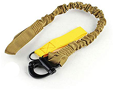 HANSTRONG GEAR H World EU Tactical Multi-Use Einstellbare Schnellspanner Versenkbare Sicherheitsriemen-Lanyard für Outdoor Sports Airsoft Wandern Tan