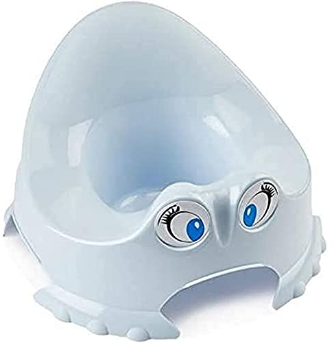 THERMOBABY - Pot rigolo - Hygiène de bébé - À Partir De 18 Mois - Fabriqué en France - Fleur Bleue