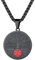 Supcare Collar Personalizado Medical Cruz Roja Acero Inoxidable 316L Hombre Medalla Negra Arbol de Vida Nombre Texto Teléfono Enfermera Grabado Regalo Abuelos Nietos de Emergencias