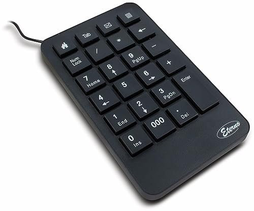 Inter-Tech USB-Keypad KB-120 mit 23 Tasten, schwarz