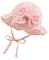 XIAOHAWANG Sommerhut Baby Mädchen UV Schutz Sonnenhut Mütze Baby Sommer Mützen Baumwolle Mit Schleife und Bindebändern(Rosa, 44cm(0-3 Monate))