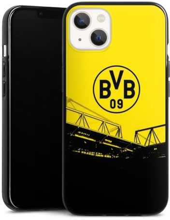 Silikon Hülle kompatibel mit Apple iPhone 13 Case schwarz Handyhülle Borussia Dortmund BVB Fanartikel