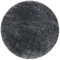 Carpetsale24 Teppich Wohnzimmer Shaggy Einfarbig Design 200 cm Rund Grau - Hochflor Teppich Schlafzimmer Luxuriöse Kuschelig und Super Weich Langflor 50 mm Florhöhe - Flauschiger Teppich Runder