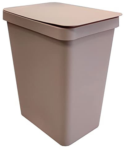 AC – Cubo de Basura NEUS – Cubo para el hogar – Plástico resistente – Ideal para el almacenamiento y orden – 28 Litros – Color Rosa Pastel.