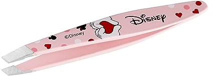 TWEEZERMAN Mini pinzas inclinadas Bowtiful Brows de Minnie Mouse de Disney (Exclusivo Amazon)