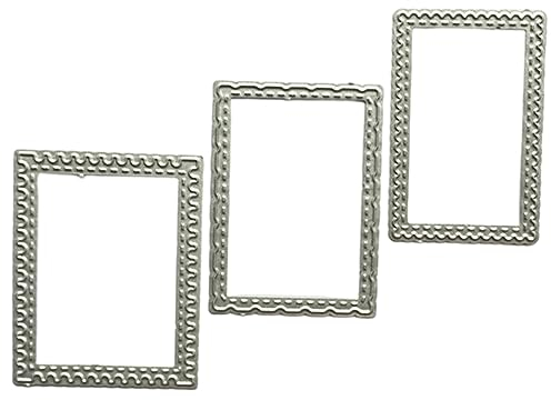 Yardwe 3st Stanzformen Aus Metall Stempel Gestanzt Stanzmaschine Diy Bastelstanzen Metallprägeschablonenwerkzeug Stanzen Für Die Kartenherstellung Mappe Bilderrahmen Kohlenstoffstahl