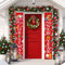 Auliuse Merry Christmas Door Banner - Hanging Banners for Holiday Home Indoor/Outdoor Porch Wall Decoration