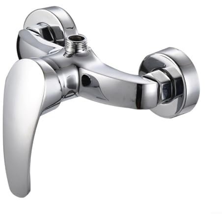 CWOQOCW Shower Mixer Tap, Wall Mounted Shower Mixer Valve, Chrome Shower Faucet Single Lever Shower Mixer Bar, Bathroom Bathtub Shower Tap Mixer Faucet