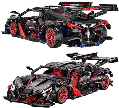 Sowide Supersportwagen Bausteine Sets,1115 Teile 1:10 Drift Auto Bausteine,Sportwagen Spielzeug Modell,Geeignet für Erwachsene und Jugendliche