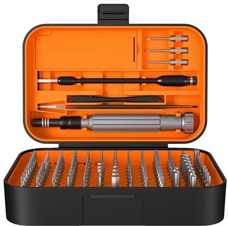SOONAN 150 in 1 Set di Cacciaviti di Precisione, Set di Cacciaviti Portatile Con 120 Punte Magnetiche, Cacciavite Torx Esagonale Per Telefono, Computer Portatile, Pc, Orologio, Occhiali, Orange