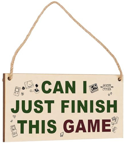 Funny Teenage Boy Gaming Gifts for Brother 13th 18th Teen Boys Girls Birthday Gifts for Boys Gamer Gifts Fortnite Bedroom Accessories For Men Son Dad Xmas Present Plaque