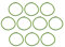 kowaku 10x Trampolin-Elastikseil, Hochsprung-Bungee-Seil, Robustes Stretch-Seil, Bungee-Seil für Zelt, Übung, Fitness, Trampolin, Blau